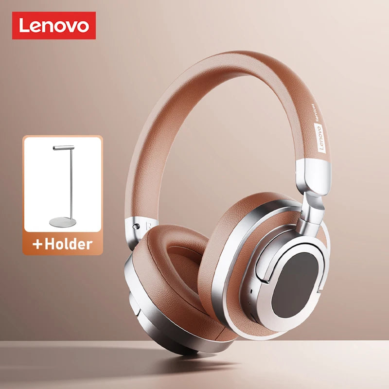 Lenovo LE602 Auriculares circumaurales Bluetooth 6.0 – Auriculares gaming HiFi estéreo ANC inalámbricos y con cable con micrófono ENC HD