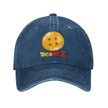 Produit gaming premium Fraquane Star Dragon Sphere Anime Goku Unisex Style Baseball Caps Dragon Ball Distressed Denim Hats Cap Outdoor Adjustable Fit Sun Cap