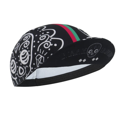 Cappellino da ciclismo con teschio per uomo e donna, cappellino sportivo da esterno, estivo, traspirante, da indossare sotto il casco da ciclismo