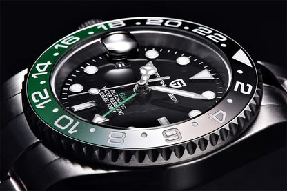 PAGANI DESIGN 40MM GMT Watches for Men Luxury Sapphire AR Mechanical Watch Ceramic Bezel Automatic 100M Waterproof Gift watch