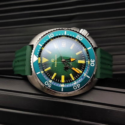 PARNSRPE Diver's Luxury Men's Watch Small Abalone Automatic Mechanical Watch Movement Aseptic Dial Sapphire Glass
