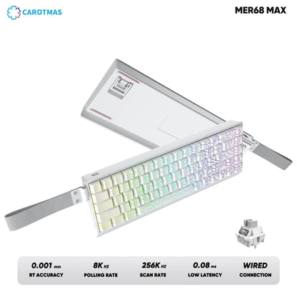 IROK Carotmas Mercury68 Mercury 68 Mercury68 Pro Mercury68 Max RT 0.001mm 8K kabelgebundene magnetische mechanische Gaming-Tastatur