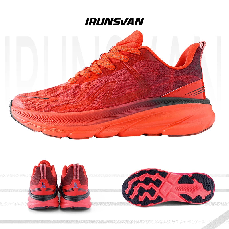 IRUNSVAN 2026 Original Air Cushion Running Shoes Fitness Jump Exercise Breathable Sports Shoes Men's Walking Shoes