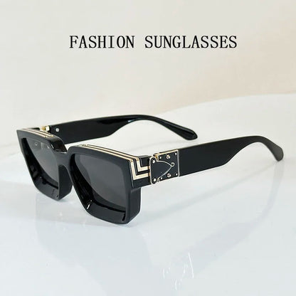 Millionaire Square Sunglasses For Men Retro Sunscreen Sunglasses Women Trendy And Fashionable Vintage Fashion Glasses Zonnebril