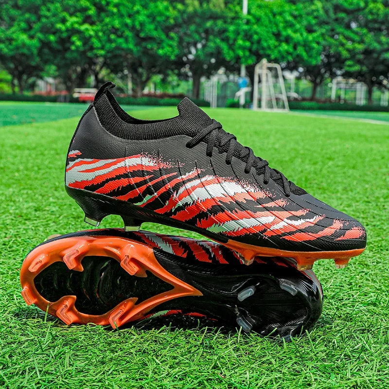 Chaussures de football pour homme, chaussures de sport, chaussures de match unisexes, crampons ultralégers, confortables, antidérapantes, pour l'extérieur, pour adultes, pour gazon, de haute qualité