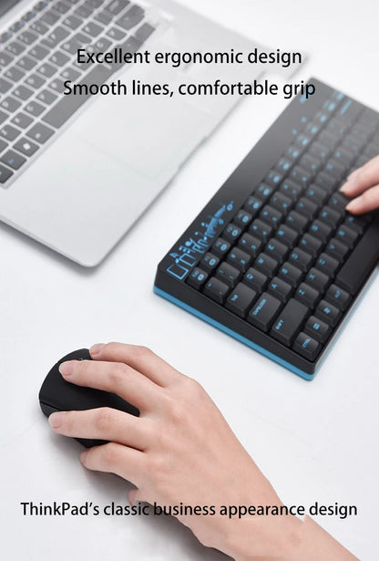 Lenovo ThinkPad Office Mouse Bluetooth + Wireless Dual-Mode Mouse, Ergonomic Wireless Office Mouse, 1200 DPI Portable Laptop Mouse