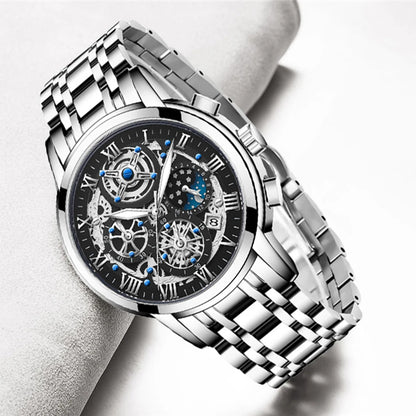 LIGE 2024 New Fashion Gold Women Watch Top Brand Luxury Waterproof Watches for Women Sport Quartz Chronograph Relogio Feminino
