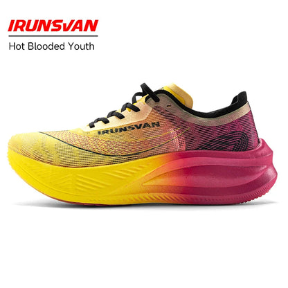 Scarpe da maratona IRUNSVAN con soletta in carbonio: scarpe sportive professionali, stabili, con supporto, assorbimento degli urti, ultraleggere e con ottimo rimbalzo