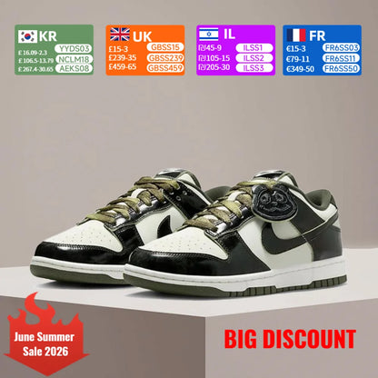 NIKE DUNK LOW Anti-slip, slidstærke og polstrede sneakers til kvinder – alsidige street-sneakers HQ1918-001