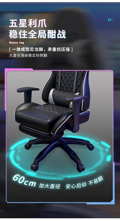 Ergonomic Swivel Gaming Chair Comfortable Office Computer Chair with Armrests, Modern Executive Desk Chair for Home, Work & Gaming