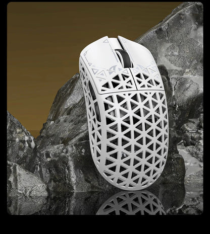 ATTACK SHARK R5 Ultra Carbon Fiber Wireless Gaming Mouse, 42g Lightweight Gaming Mouse, PAW3950MAX Sensor, 42000 DPI, 8000Hz, Tri-Mode Connectivity