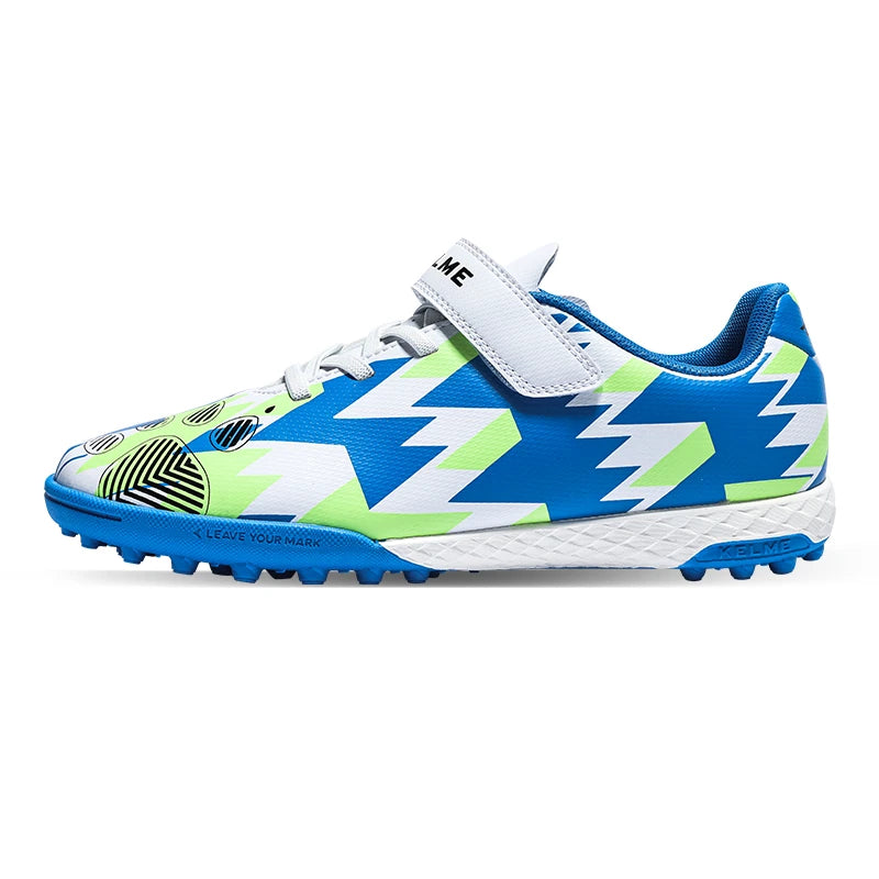 Kelme Children's Soccer Shoes TF Nail Shoes for Elementary School Students Artificial Grass Five-a-Side Football Shoes