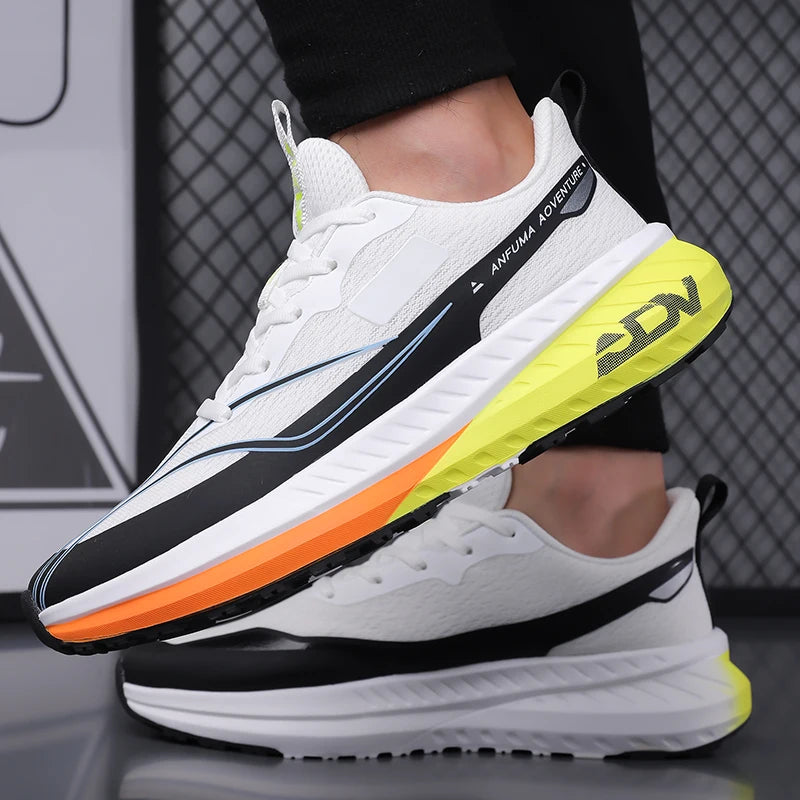Chaussures de marche pour homme, outdoor, antidérapantes, de bonne qualité, tendance, plates, résistantes à l'usure, respirantes, baskets décontractées, sportives, chaussures de course pour homme