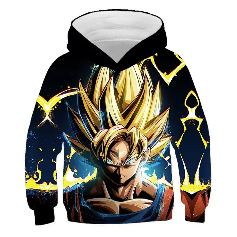 2025 Autumn Cool Dragon Ball Z Kids Boys Sweatshirts Children Casual Boy Hoodies Pullover Anime Dragon Ball Hoodie Hooded Coats, Produit gaming premium Fraquane, produits de luxe, nouvelle génération, équipement gamer