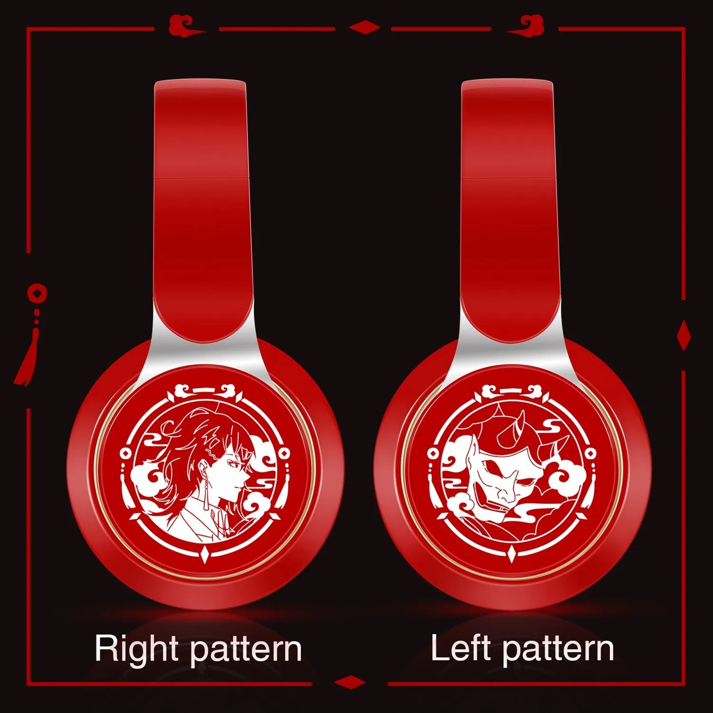 Bluetooth 5.3 Wireless Headphones with Microphone, Stereo Foldable Headset, MP3 FM Radio, Kids Gaming Earphones, Student Gift Headphones