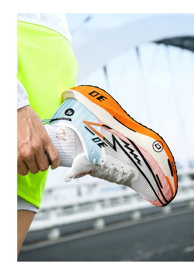 Herresneakers i mesh – komfortable tennissko til mænd – løbesko med Carbon Board 3.0-støddæmpning – til sportstræning og jogging – specialdesignede joggesko