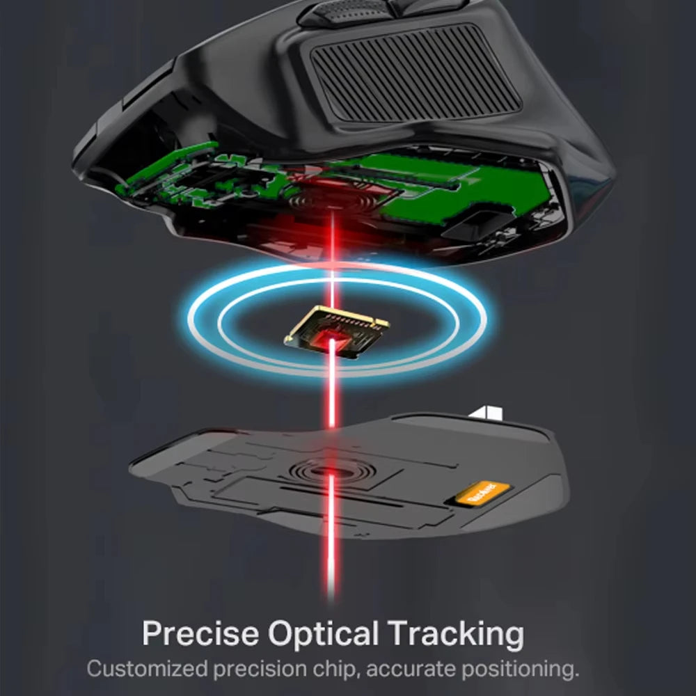 E-YOOSO X-31 Wireless Mouse 2.4G Ergonomic Mouse, 4800 DPI Optical Gaming & Office Mouse for PC, Laptop, MacBook & Notebook