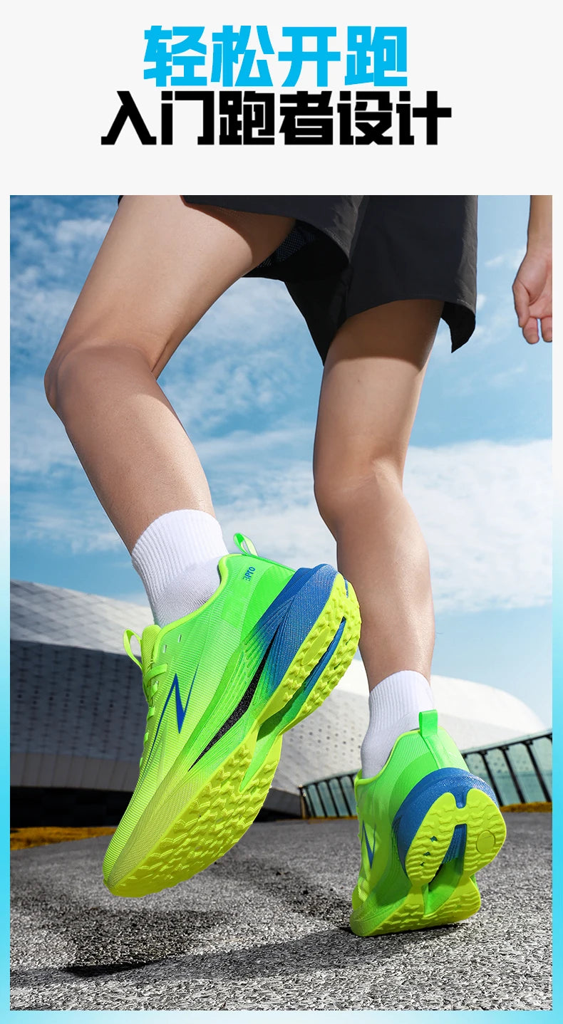 Scarpe da corsa da uomo Marathon, scarpe sportive specializzate, traspiranti, leggere, da donna, antiscivolo, con soletta in carbonio, comode sneakers