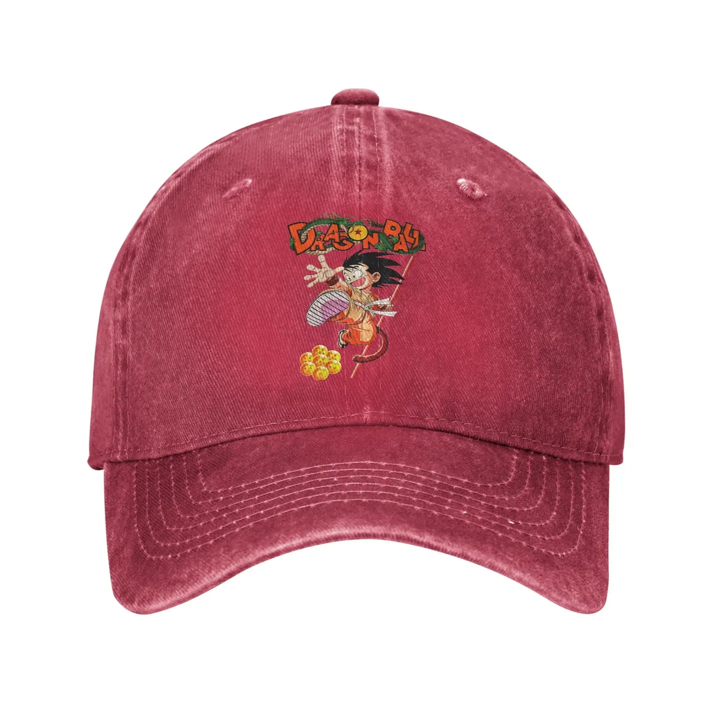 Goku and the Dragon Ball Z Men Women Baseball Cap Distressed Washed Caps Hat Casual Outdoor Activities Adjustable Snapback Cap, produit gaming premium Fraquane, équipement gamer