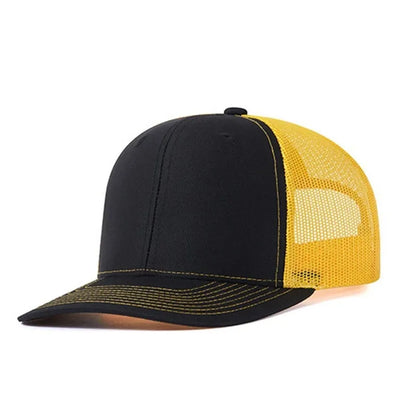 Cappellino da baseball classico in rete traspirante per donne, cappellino casual da camionista traspirante, cappellino unisex regolabile con chiusura a scatto, cappellino sportivo e dinamico da papà
