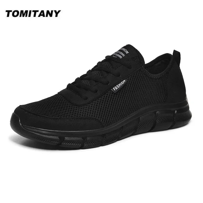 Mesh-herresko, snøresko, casual sko, herresneakers, åndbart, letvægtsfodtøj, komfortable sportssko, Zapatillas Hombre