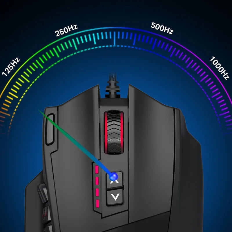 E-YOOSO X-39PRO Wired Gaming Mouse, Ergonomic Optical Gaming Mouse with SG8960 Sensor, Programmable Side Keys, Precision Esports Mouse for PC & Laptop