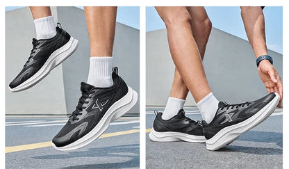 XTEP Running Shoes Men's 2025 Summer Mesh Breathable Comfortable Wear-Resistant Sports Shoes Commuting Casual Shoes 875319110025