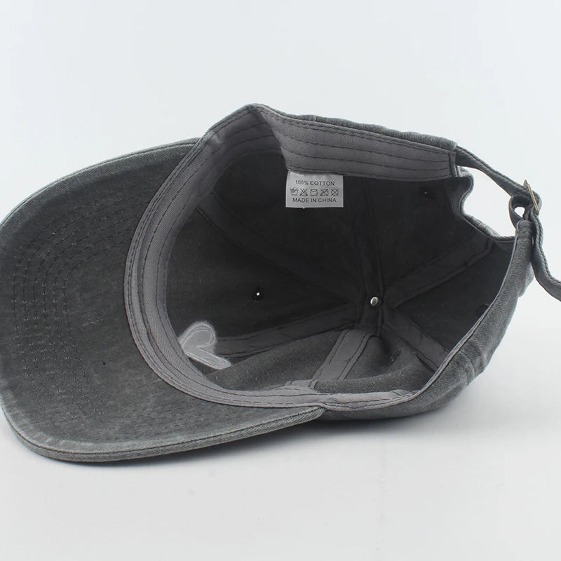 Cappellini da baseball sportivi e alla moda per uomo e donna con ricamo a forma di cuore, cappellino snapback in cotone lavato, modello “Dad Hat”