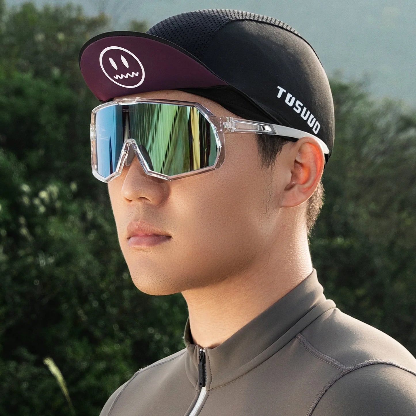 TOSUOD Cycling Cap Breathable Sun Product Quick-dry High Elastic Personality Hat Personality Unisex Outdoor Sport Accessories