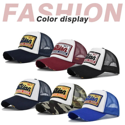 Streetwear Letter Embroidery Mesh Dad Baseball Cap Fashion Snapback Hip Hop Outdoor Y2K Trucker Hats Gorras F2719 for Women Men