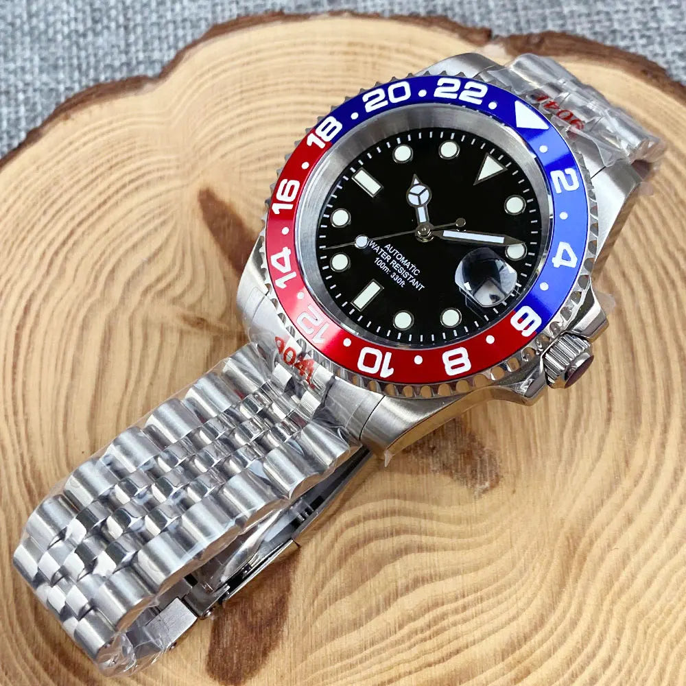 200m Waterproof Miyota8215 Automatic Men Watch Diver Watches 40mm Mechanical Movement Luminous Jubilee Strap Glide Lock Buckle