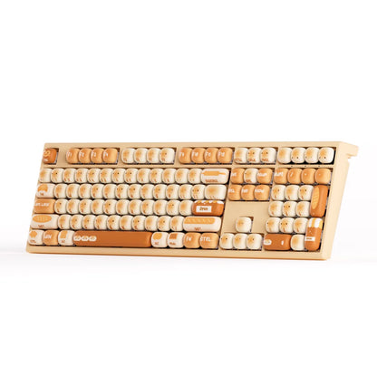 Tastiera meccanica wireless Akko MonsGeek MG108B Bun Wonderland, profilo MOG, RGB, 108 tasti, formato full size, hot swap, USB / 2.4G / BT 5.0