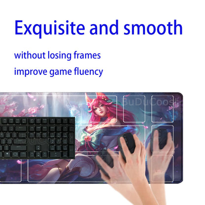 HD Printing playmat League of Mouse Pad Legends Riftbound Series TCG LOL Card 600x350mm office Stitched Edge Board Game Desk Mat
