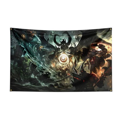 90X150CM Worlds of Warcrafts Wow Flag Polyester Digital Printed Game Tapestry Curtain For Decor dota1s