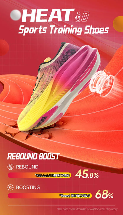 Scarpe da maratona IRUNSVAN con soletta in carbonio: scarpe sportive professionali, stabili, con supporto, assorbimento degli urti, ultraleggere e con ottimo rimbalzo