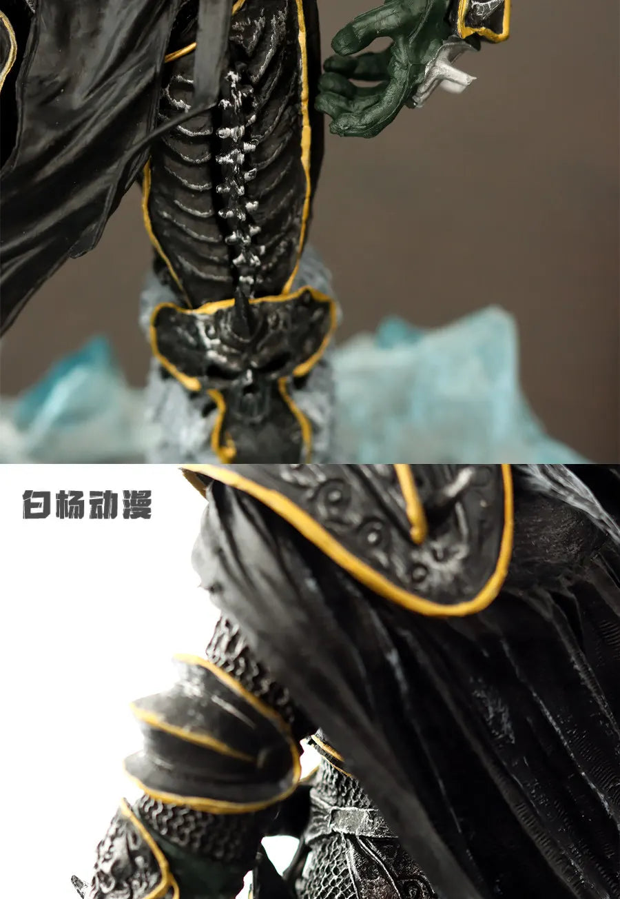 Hot Baiyang Anime World Of Warcraft Lich King Arthas Death Knight Gk Figure Statue Collectible Model Desktop Ornament For Men