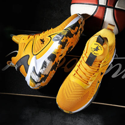 Chaussures de basket-ball pour hommes, respirantes, avec amorti, antidérapantes, résistantes à l'usure, chaussures de course, chaussures de sport pour la salle de sport, baskets de basket-ball pour hommes.