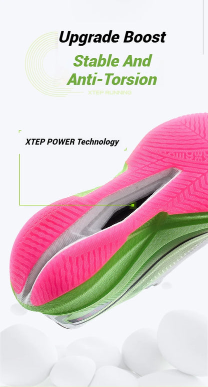 Xtep 360X 2.0 професионални маратонски обувки за бягане, мъжки състезателни обувки с карбонова плоча и омекотяване, спортни тренировъчни обувки 975219110035