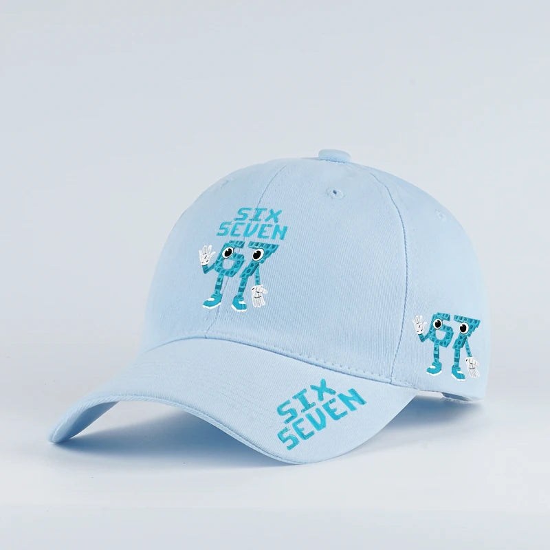 Retro '67 Cartoon Print Baseball Cap - Adjustable Flat-Brim Cap - Unisex Streetwear Hip-Hop Sun Hat - Dad Hat