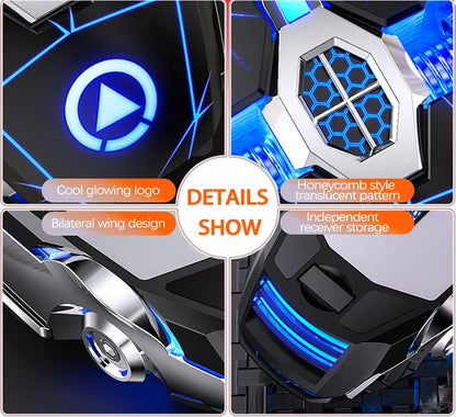 UTHAI A7 Rechargeable Wireless Bluetooth Mouse, Silent Ergonomic Wireless Mouse with RGB Light, 2.4GHz Gaming & Office Mouse