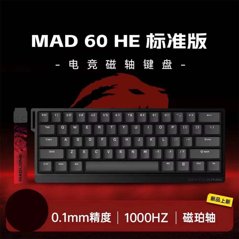 Madcatz Mad60 Mad68 HE 8K Mechanical Keyboard, Magnetic Switch Wired Gaming Keyboard with Rapid Trigger, Hot-Swappable 60% & 68% Custom Mechanical Keyboard