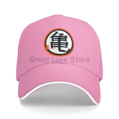 DBZ Kanji Print Cappellino da baseball da uomo Cappello da sole regolabile Cappellino da camionista di lusso Cappellino a sandwich da donna Cappellini casual con chiusura a scatto Cappellini a secchiello Cappellini da golf