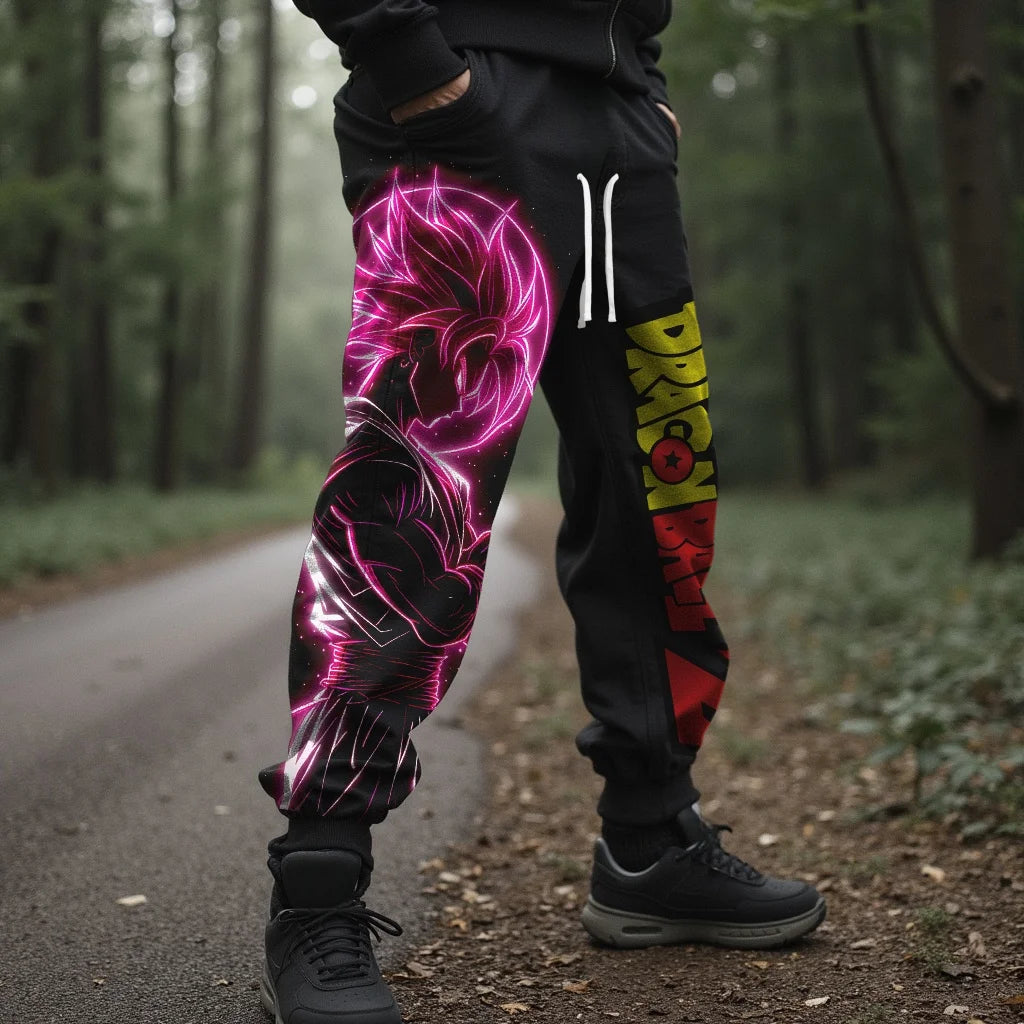 2026 Pantalon de survêtement d'été tendance pour homme, imprimé Dragon Ball Z (anime japonais) avec Majin Buu, style Harajuku Y2K, streetwear, leggings d'extérieur