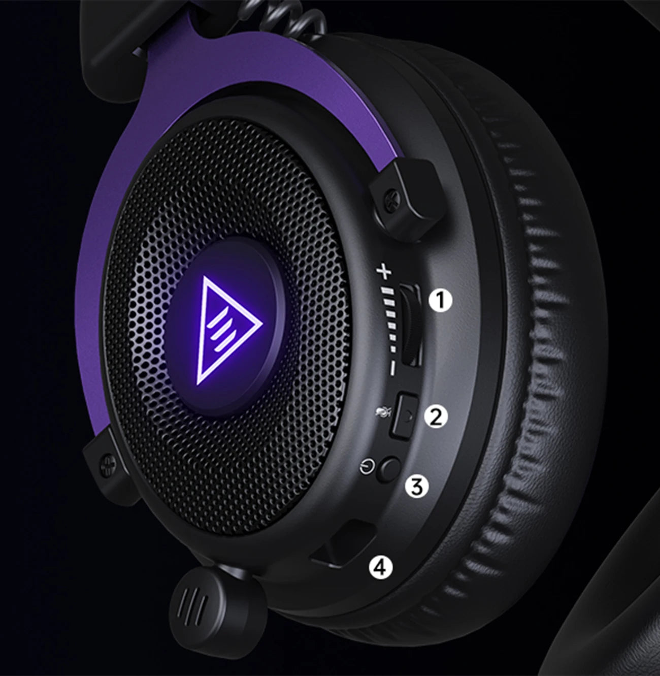 OneOdio EKSA E900 WT Wireless Gaming Headset Tri-Mode Bluetooth 5.3, 2.4GHz RGB Gaming Headset with Noise Cancelling Mic, 80H Battery for PC, PS5, PS4