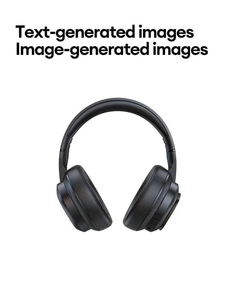 AI LCD Touch Screen Wireless Bluetooth Headphones – ANC Noise Cancelling Deep Bass Gaming Headset with HD Mic