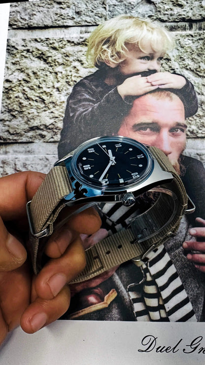 PHANTOM Mens 7120 Hand-Wind Mechanical Watch 36mm Retro Business Timepiece Classic Simple Couple Watch