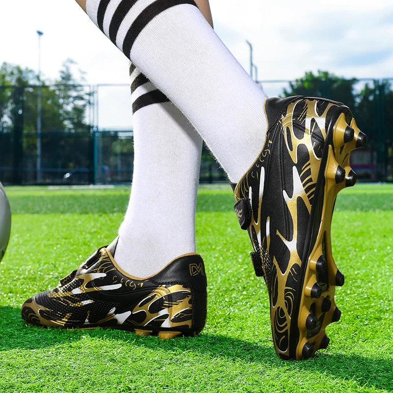 Nouveaux hommes enfants bottes de Football ultralégers garçons chaussures de Football professionnelles crampons antidérapant Match herbe chaussures d'entraînement livraison directe