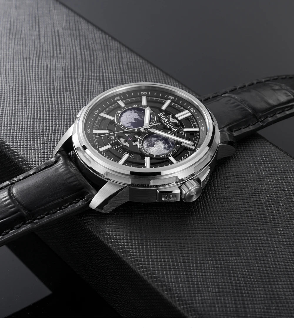 BORIAGE(BOAIJIUA) Fully Automatic Mechanical Men's Watch Original Design Mechanical Watches  Waterproof Luminous Wristwatch