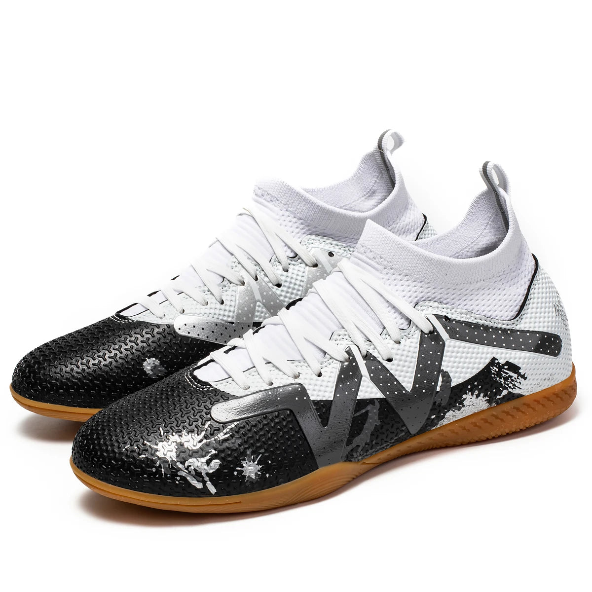 Scarpe da calcio da interno professionali da uomo con suola piatta; scarpe da allenamento resistenti e comode per adulti; scarpe da calcio antiscivolo per adolescenti