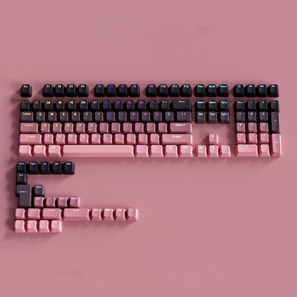 132 Keys OEM Profile Gradient backlit RGB Keycaps For Cherry Mx Switch Mechanical Gamer Keyboard PBT Keycap ISO Layout Key caps